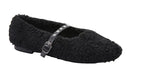 Scarpe donna Emanuélle Vee ballerina margaret tessuto teddy black D26EV25 452M-804-10-T164