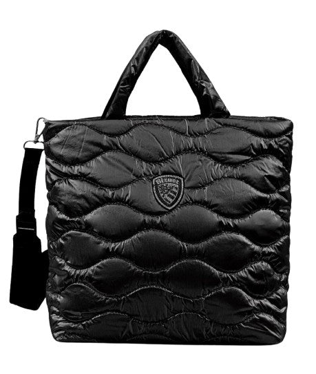 Borsa donna Blauer a mano/tracolla Marfa03 in nylon trapuntato nero B26BU05 F5MARFA03/SOF