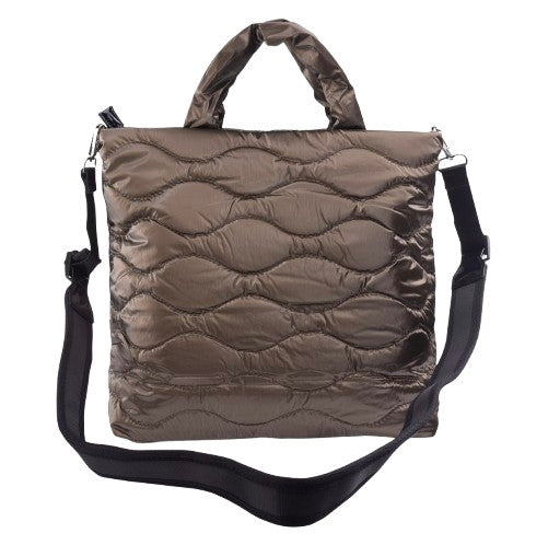 Borsa donna Blauer a mano/tracolla Marfa03 in nylon trapuntato mud B26BU03 F5MARFA03/SOF