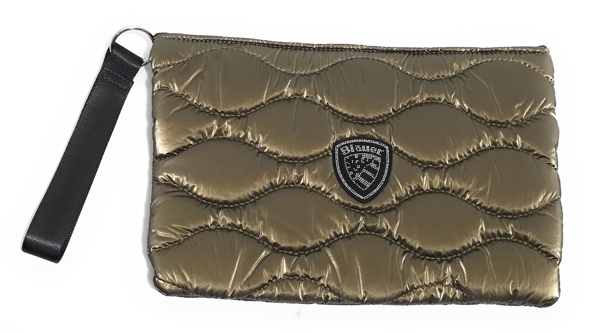 Borsa donna Blauer pochette Flow 03 in nylon trapuntato marrone mud B26BU14 F5FLOW03/SOF
