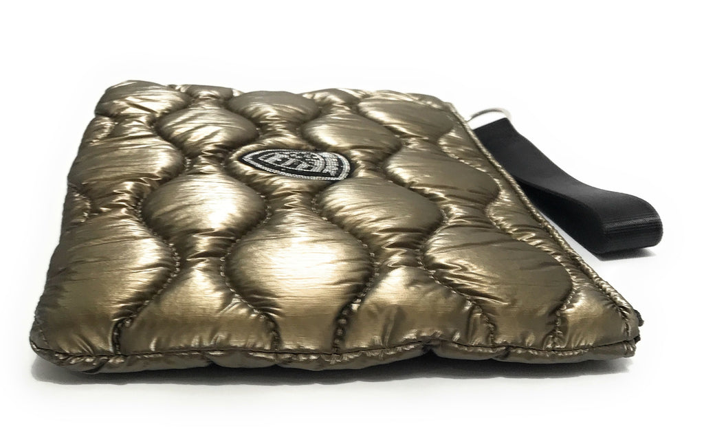 Borsa donna Blauer pochette Flow 03 in nylon trapuntato marrone mud B26BU14 F5FLOW03/SOF
