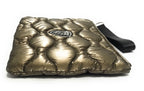 Borsa donna Blauer pochette Flow 03 in nylon trapuntato marrone mud B26BU14 F5FLOW03/SOF