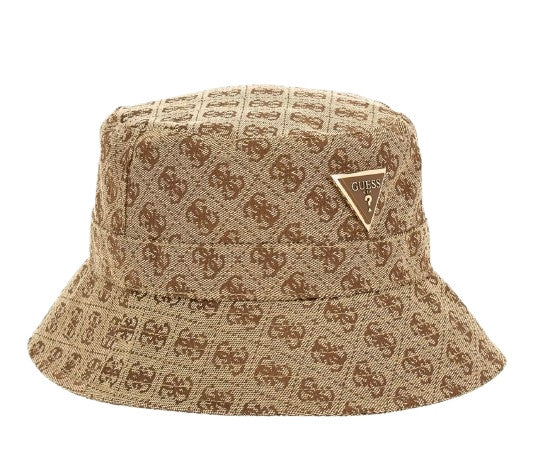 Cappello cloche Noelle Jacquard 4G Bucket hat latte logo CS26GU05 AW5371POL01