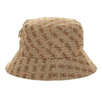 Cappello cloche Noelle Jacquard 4G Bucket hat latte logo CS26GU05 AW5371POL01