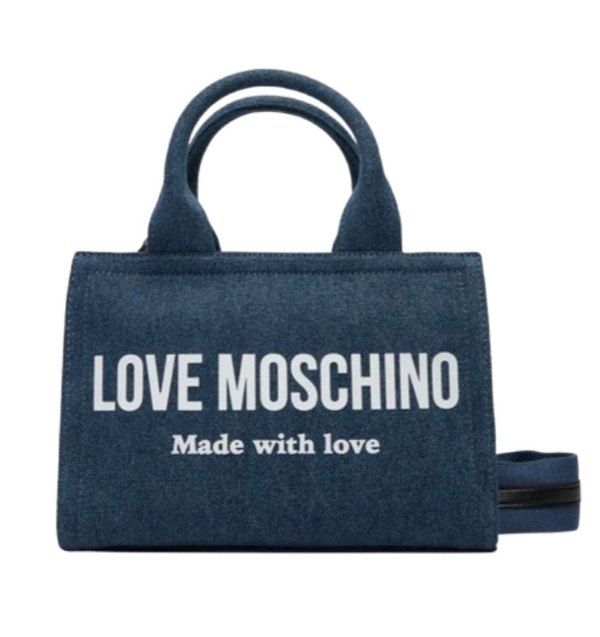 Borsa donna a mano/tracolla Love Moschino denim blu BS26MO42 JC4055PP1OLG170A