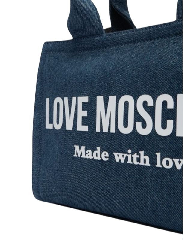 Borsa donna a mano/tracolla Love Moschino denim blu BS26MO42 JC4055PP1OLG170A