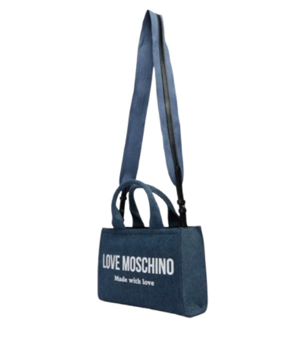 Borsa donna a mano/tracolla Love Moschino denim blu BS26MO42 JC4055PP1OLG170A