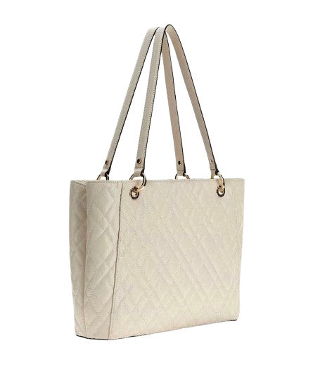 Borsa donna a spalla Guess Isemay Noel tote white BS26GU102 GG962825