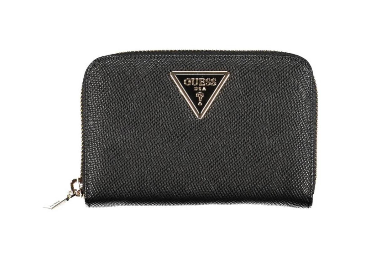 Portafoglio donna Guess zip around Laurel slg black AS25GU06 ZG8500140