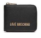 Portafoglio donna Love Moschino zip around small nero/ gold A26MO13 JC5639PP1NLD0000