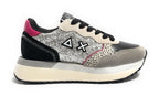 Sneaker Sun68 Big Ally glitter argento D26SU15 Z45212