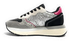 Sneaker Sun68 Big Ally glitter argento D26SU15 Z45212