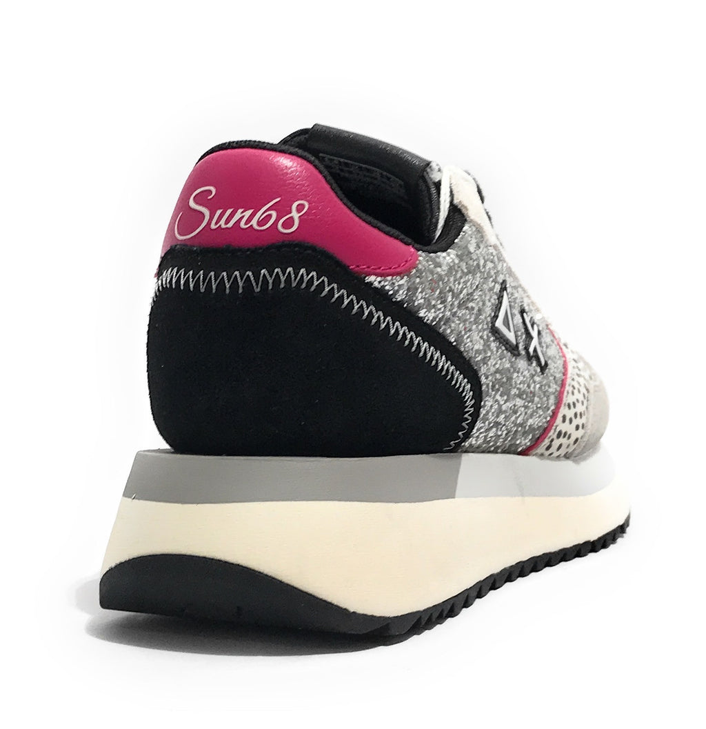 Sneaker Sun68 Big Ally glitter argento D26SU15 Z45212