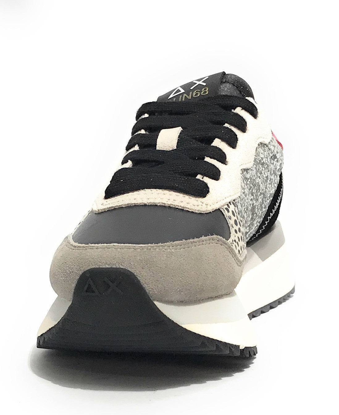 Sneaker Sun68 Big Ally glitter argento D26SU15 Z45212