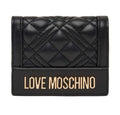 Portafoglio donna Love Moschino ecopelle trapuntato nero A26MO22 JC5601