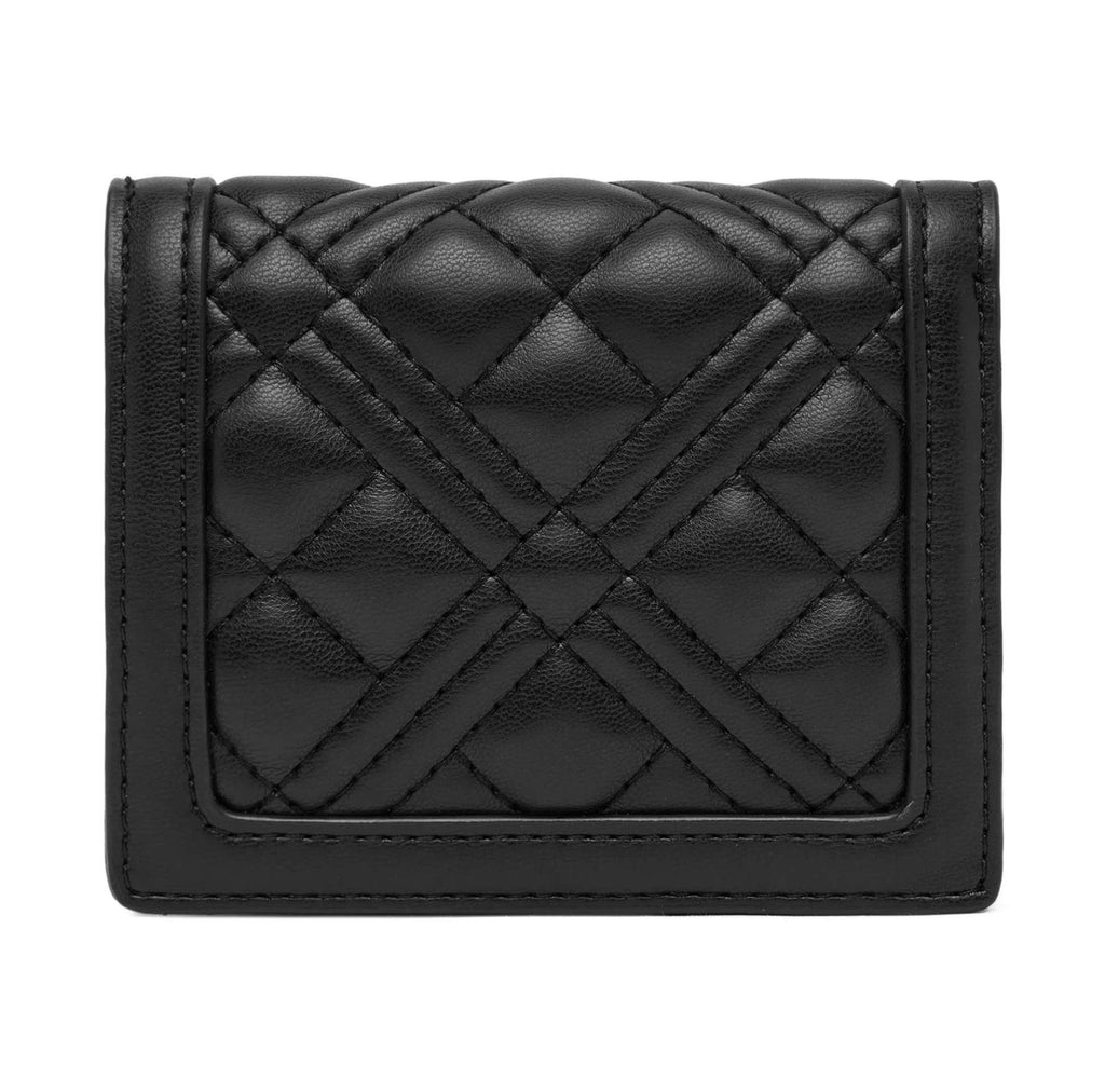 Portafoglio donna Love Moschino ecopelle trapuntato nero A26MO22 JC5601