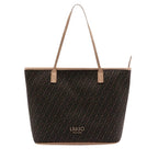 Borsa donna Liu-jo Evrim Tote jacquard testa di moro BS26LJ03 AA6070 T378A