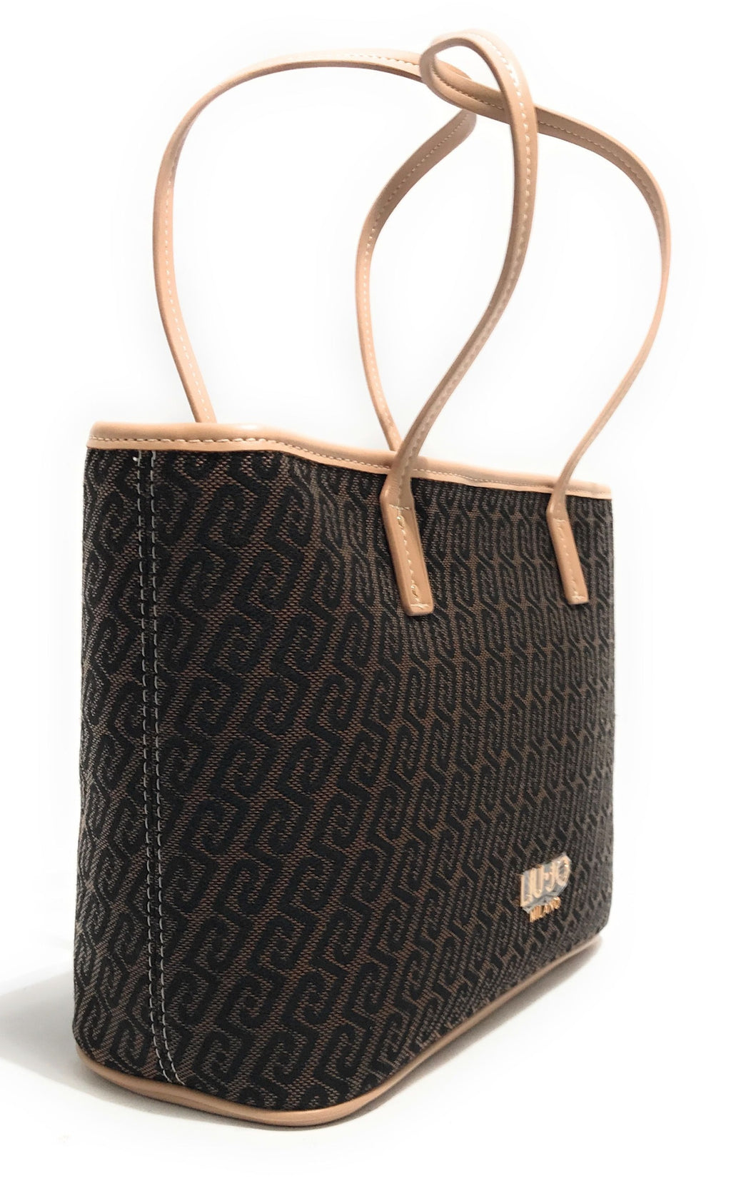 Borsa donna Liu-jo Evrim Tote S jacquard testa di moro BS26LJ09 AA6071 T378A