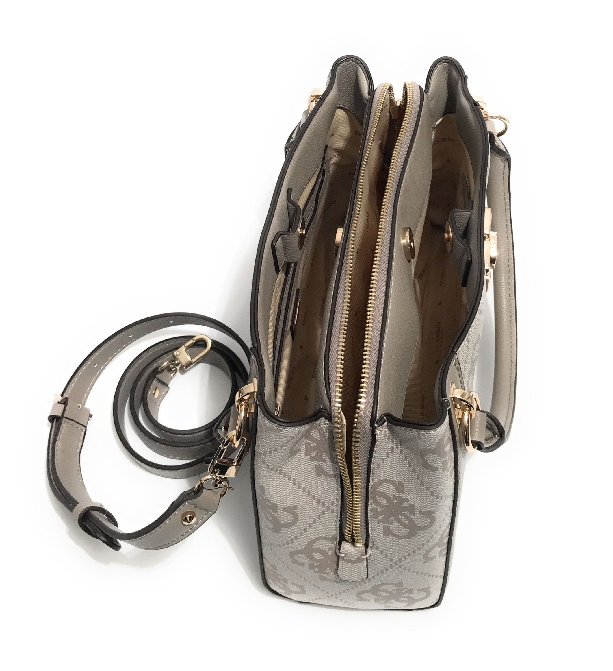 Borsa Guess a mano/ tracolla Karnilla logo girlfriend satchel dark taupe BS26GU27 OS990106