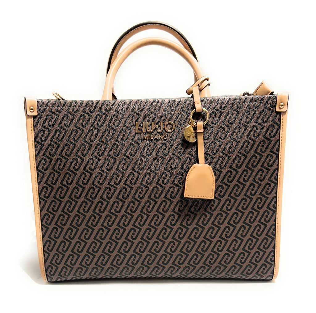 Borsa donna Liu-jo M Tote Ridhi testa di moro/ beige BS26LJ31 AA6206 E1092