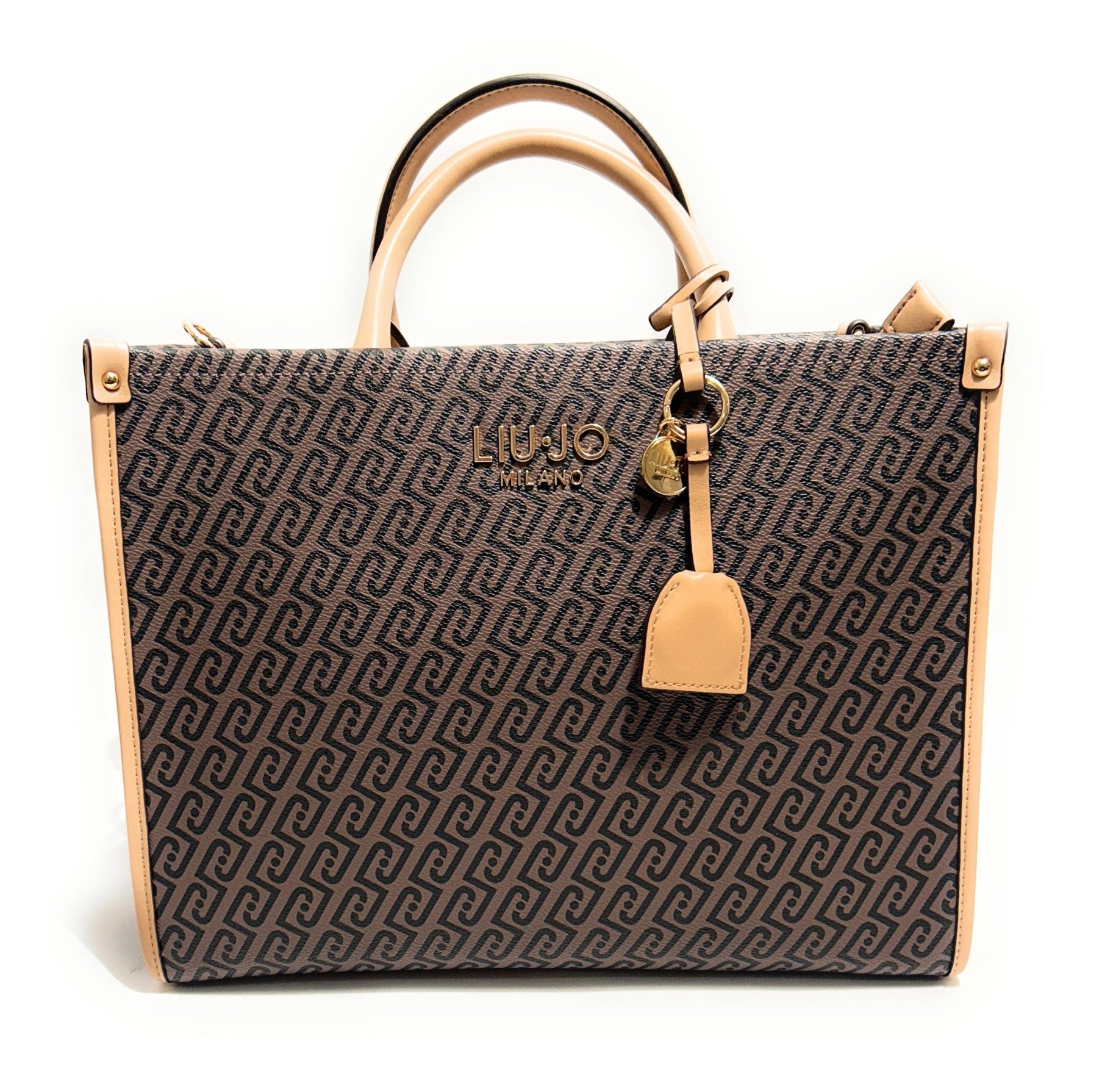 Borsa donna Liu-jo M Tote Ridhi testa di moro/ beige BS26LJ31 AA6206 E1092