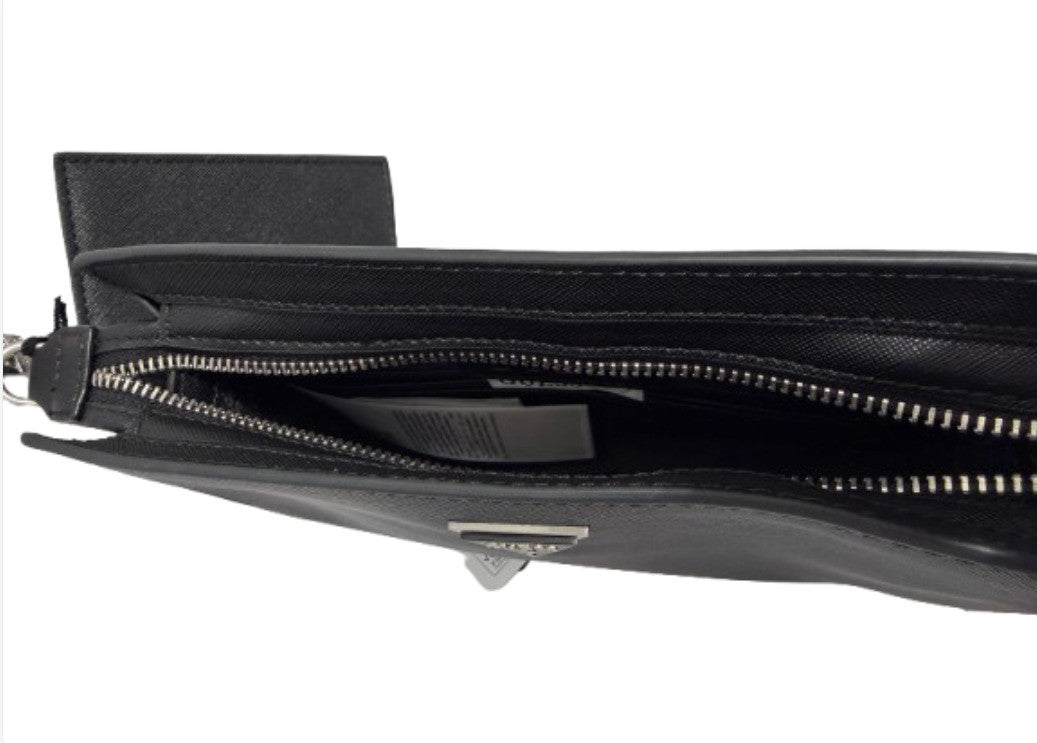 Borsa Guess tracolla uomo Milano crossbody top zip nero UBS26GU13 HMMISAP6157