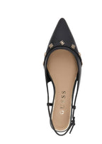 Sandalo donna Guess slingback Dorlee pelle nero DS26GU11 FLPDORLEA05