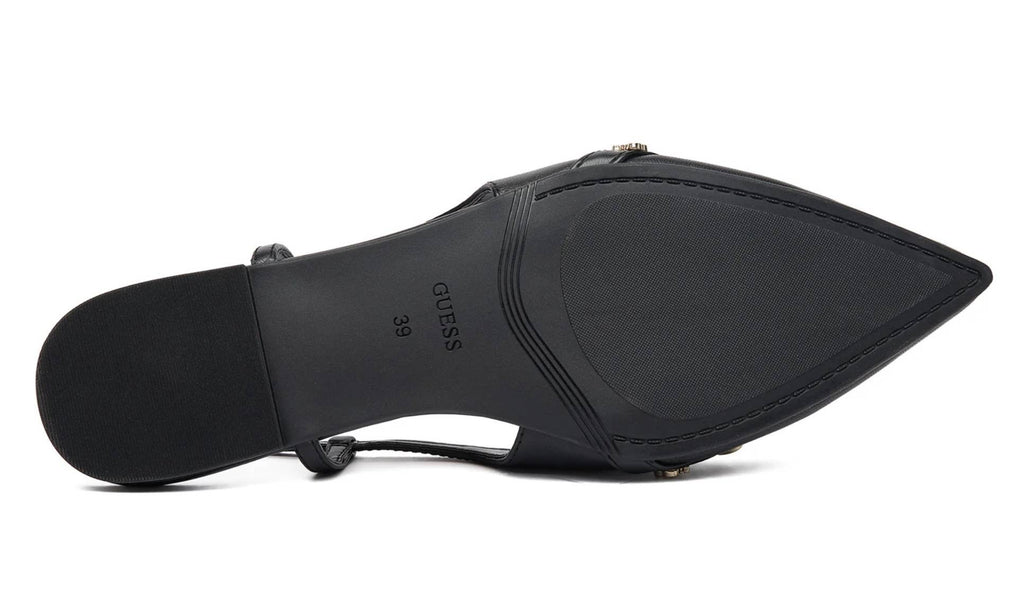 Sandalo donna Guess slingback Dorlee pelle nero DS26GU11 FLPDORLEA05