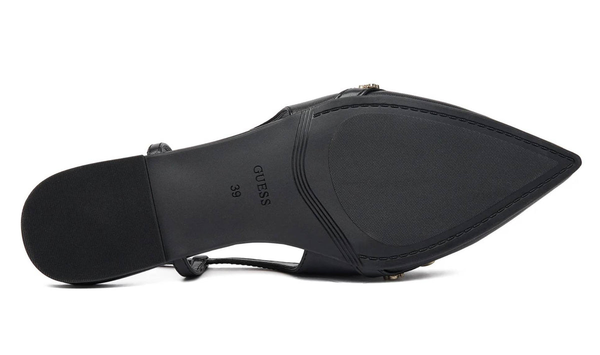 Sandalo donna Guess slingback Dorlee pelle nero DS26GU11 FLPDORLEA05