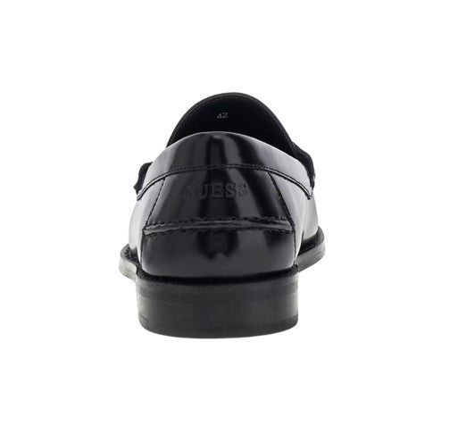 Scarpe uomo mocassino Guess in pelle Rossio nero US26GU15 FMPROSLEA14