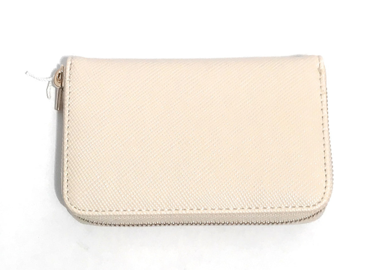 Portafoglio donna Guess zip around Laurel slg bone AS25GU11 ZG8500140