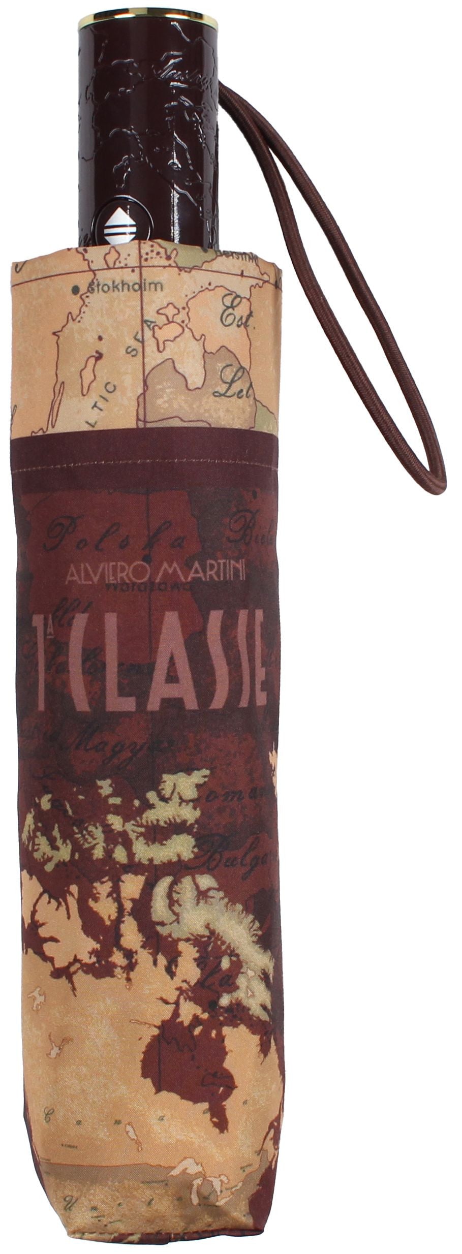 Ombrello Alviero Martini 1A classe retraibile marrone O26PC02 1008 OPENCLOSE E