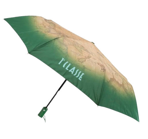 Ombrello Alviero Martini 1A classe retraibile verde O26PC03 1008 OPENCLOSE M