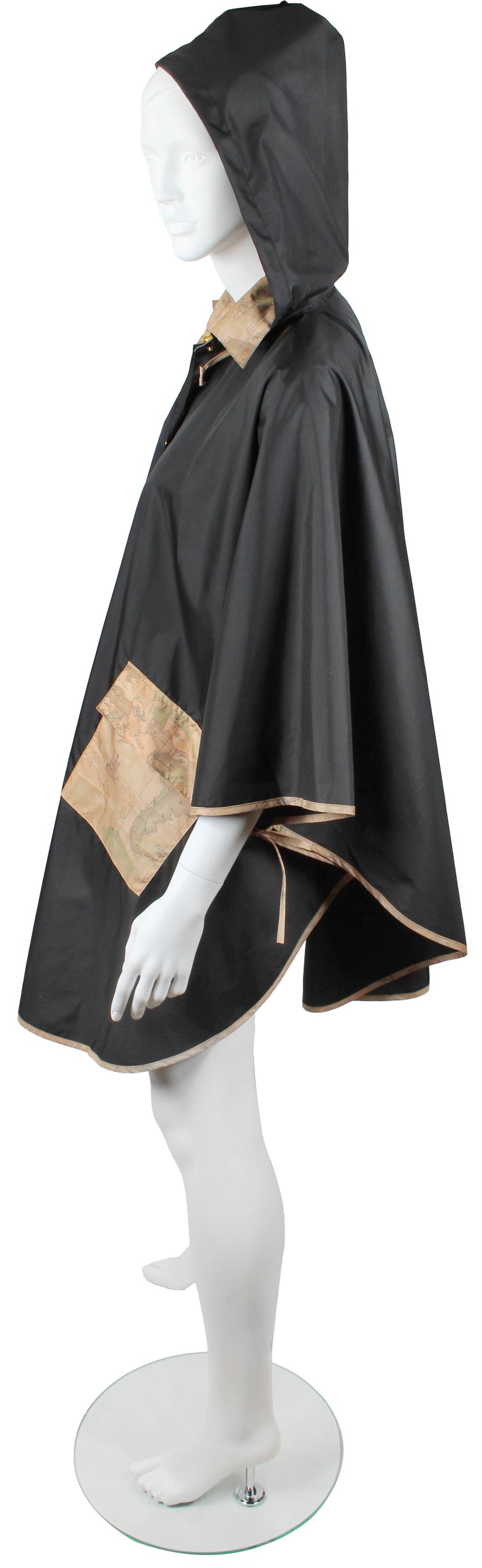 Mantella pioggia Alviero Martini 1A Classe lunga nero C26PC02 900 A