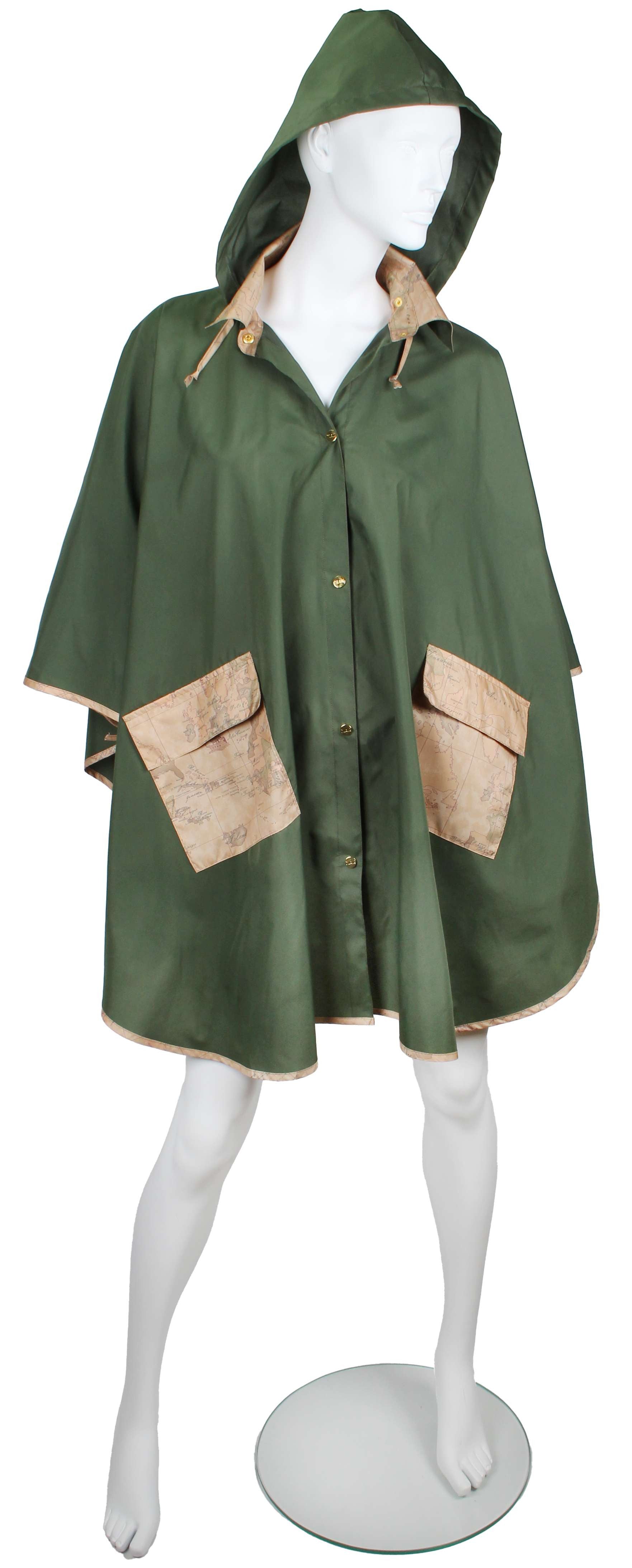 Mantella pioggia Alviero Martini 1A Classe lunga verde C26PC01 900 M
