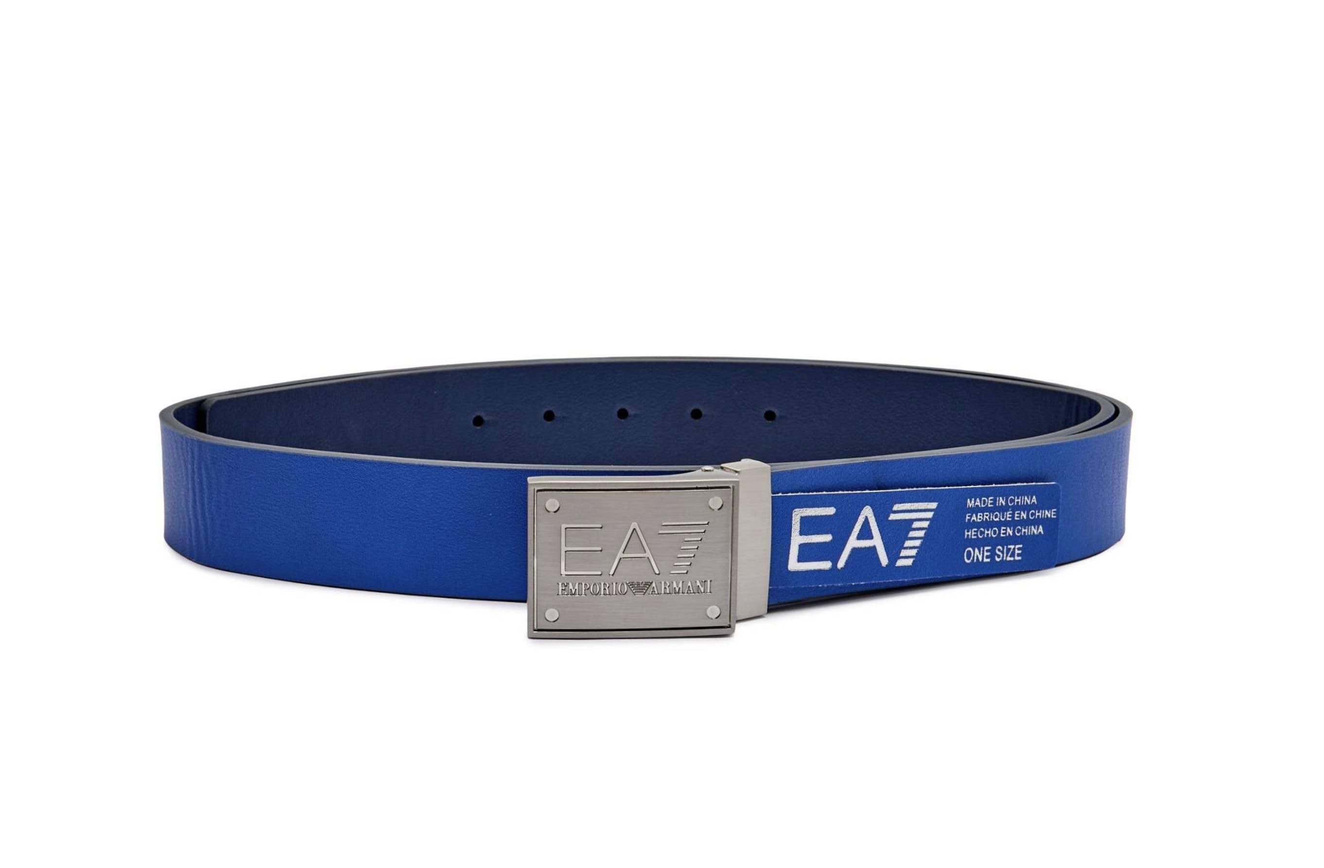 Cinta uomo EA7 Emporio Armani reversibile blu navy/ royal C26EA08 7X000091 AF14319 MB295