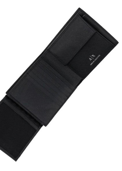 Portafoglio uomo Armani Exchange in pelle nero A26AX03 XM001972 AF12702 UC001