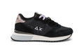 Scarpe Sun68 sneaker Stargirl glitter logo nero D26SU09 Z45217