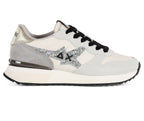 Scarpe Sun68 sneaker Stargirl glitter logo bianco panna D26SU12 Z45217