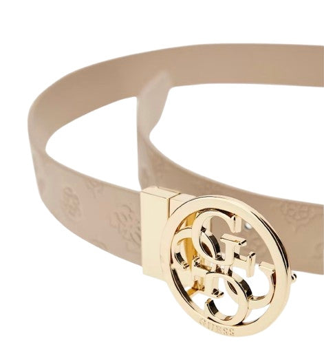 Cinta donna Guess Phoebe 4G reversible beige C26GU05 BW9253P5335