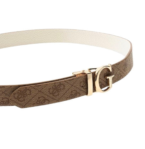 Cinta donna Guess Calista 4G logo reversible latte logo C26GU03 BW9266P5330