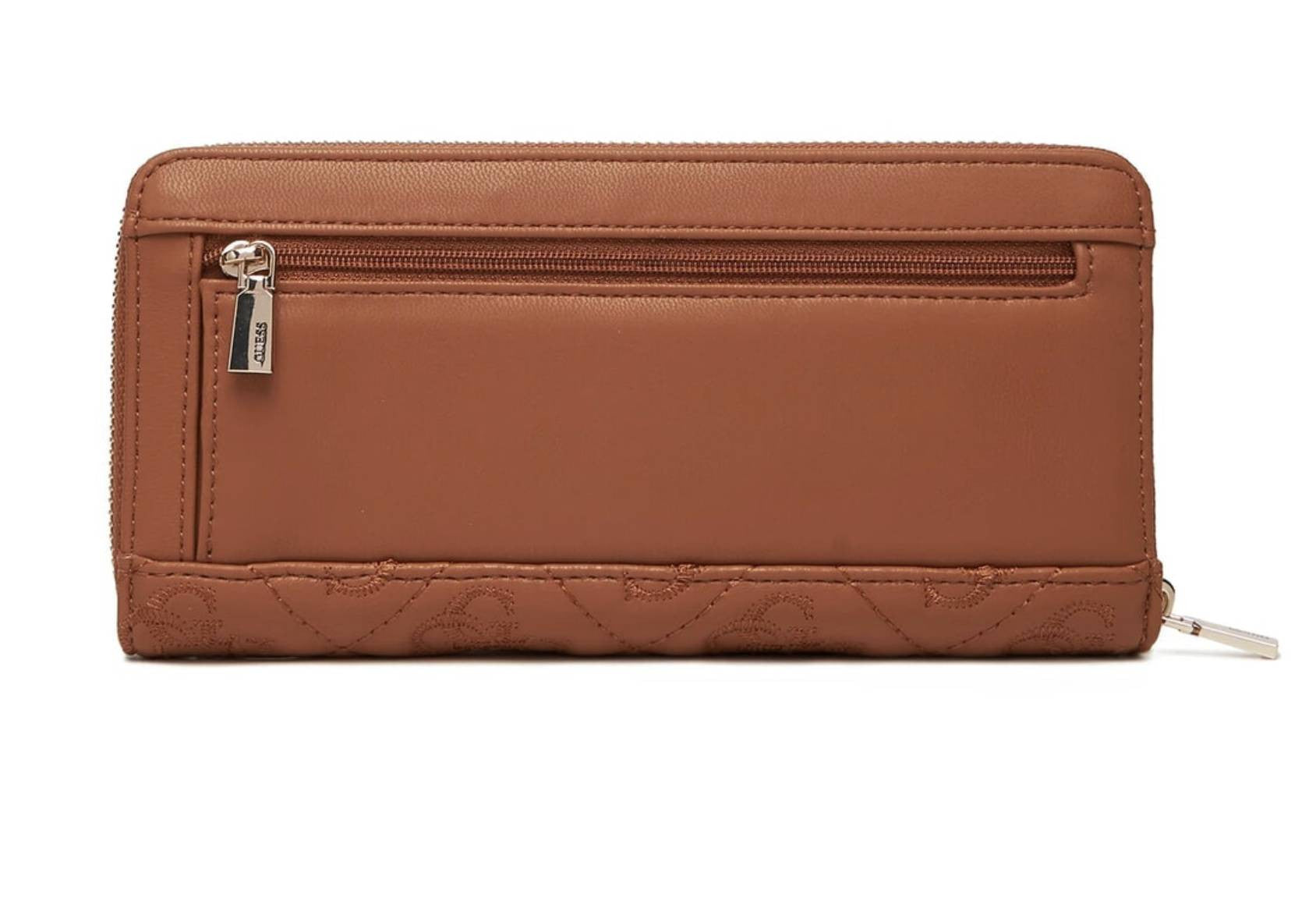 Portafoglio Guess Adelasia Quilted Logo zip around caramel A26GU08 QL9658146