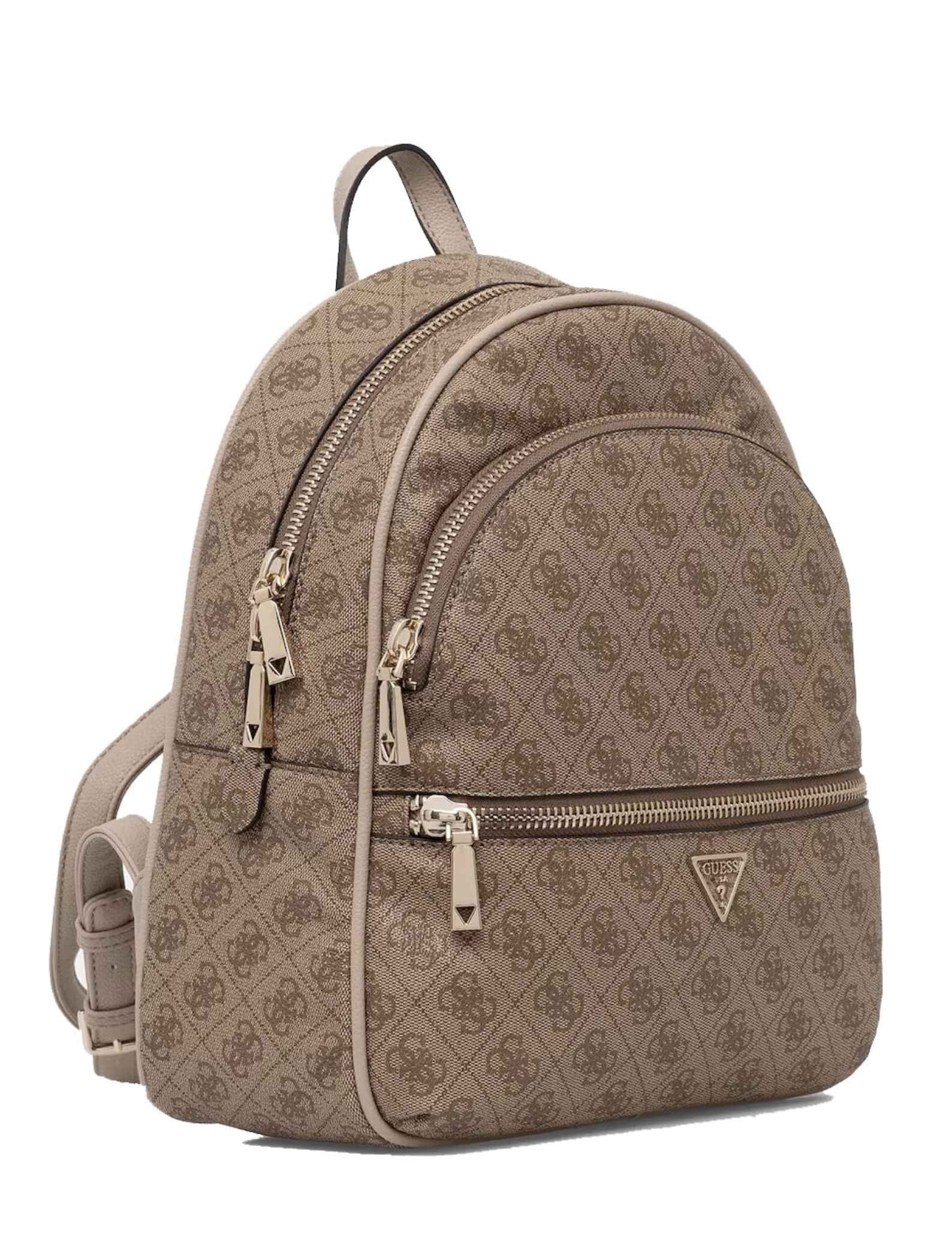Borsa donna Guess zaino Manhattan II latte logo B26GU31 SG711833