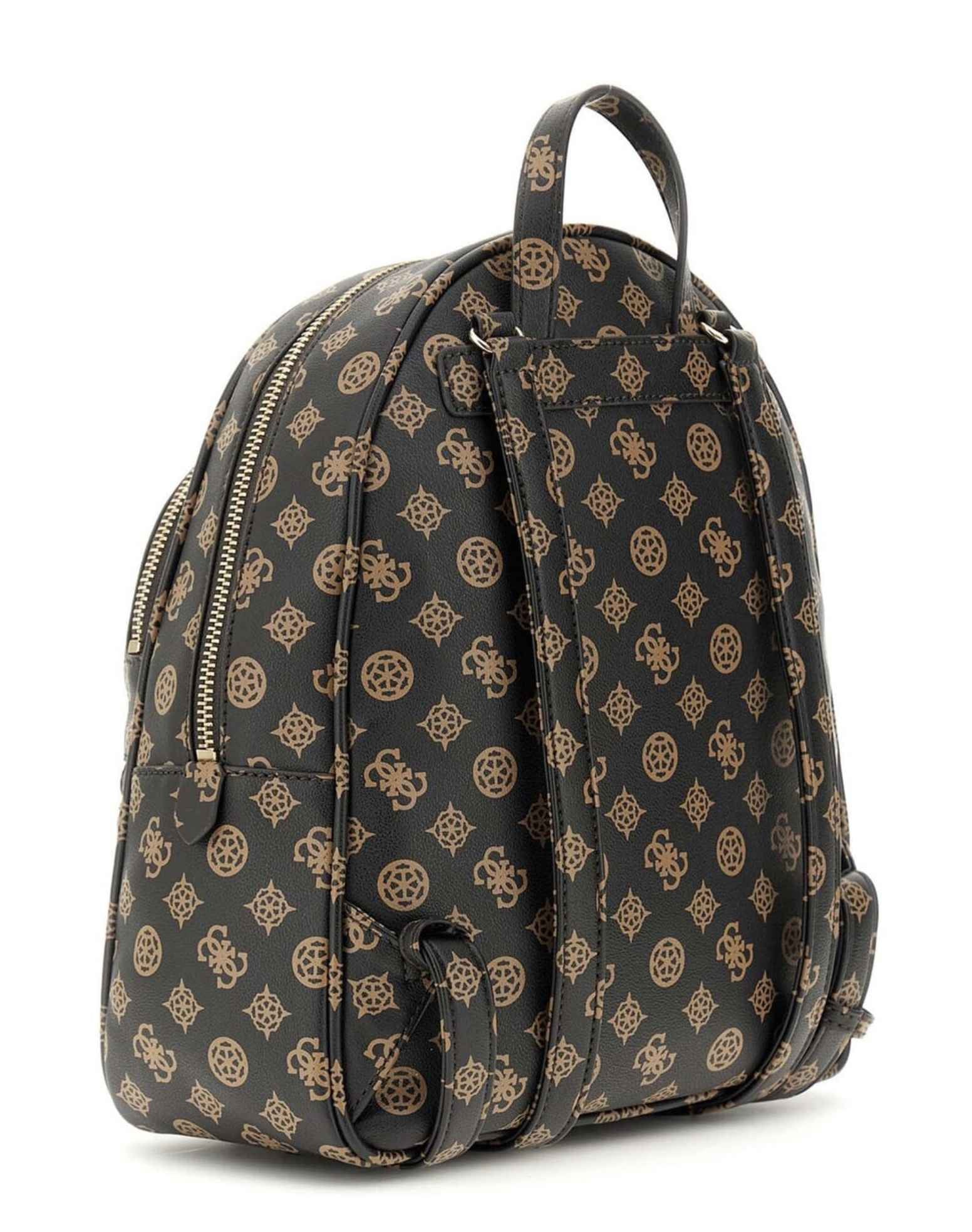 Borsa donna Guess zaino Manhattan II mocha logo B26GU35 PG711833