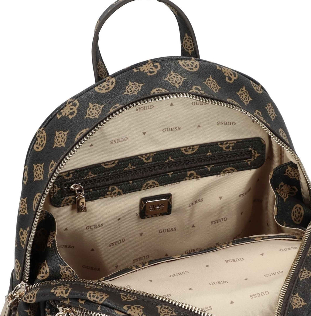 Borsa donna Guess zaino Manhattan II mocha logo B26GU35 PG711833