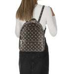 Borsa donna Guess zaino Manhattan II mocha logo B26GU35 PG711833