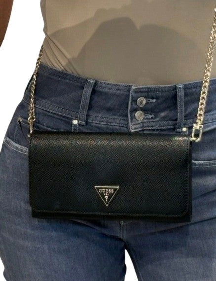 Borsa Guess Noelle II Crossbody Flap black B26GU87 ZG967275