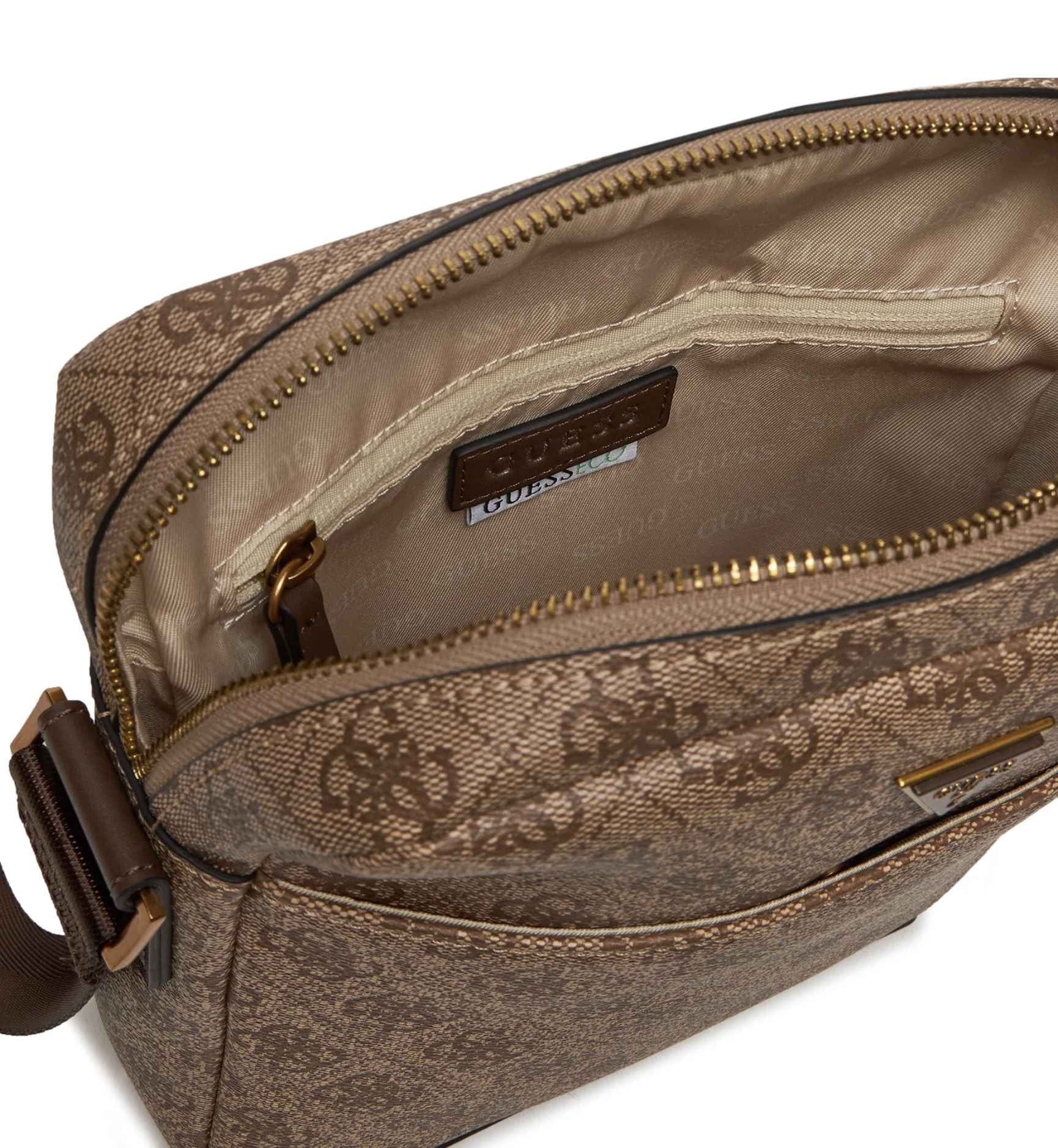 Borsa Guess mini tracolla uomo Torino 4G beige/brown multilogo UB26GU04 HMTOLOP4258