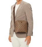 Borsa Guess mini tracolla uomo Torino 4G beige/brown multilogo UB26GU04 HMTOLOP4258