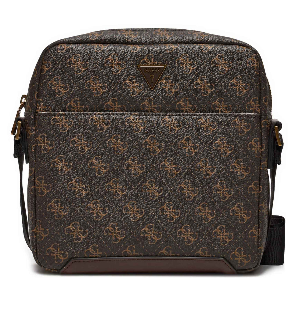 Borsa Guess mini tracolla uomo Torino 4G brown/ochre multilogo UB26GU14 HMTOLOP4258